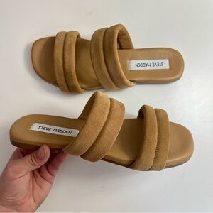 Steve Madden Women's Wizen Suede Sandal Size 8